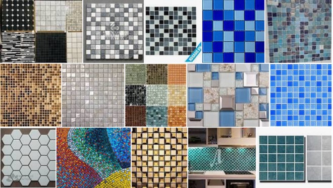tổng hợp các loại gạch mosaic bể bơi